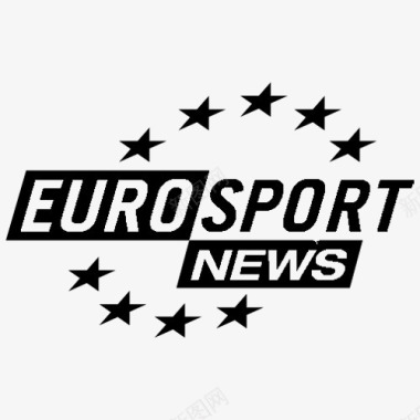 欧洲体育台新闻黑色电视频道图标图标