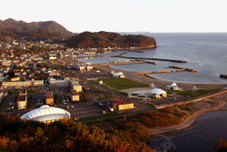 异域的日本北海道渔港素材