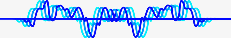 蓝色声波均衡器波纹矢量图ai免抠素材_88icon https://88icon.com 个性波纹 彩色均衡器 彩色声波 时尚线条矢量图 矢量图