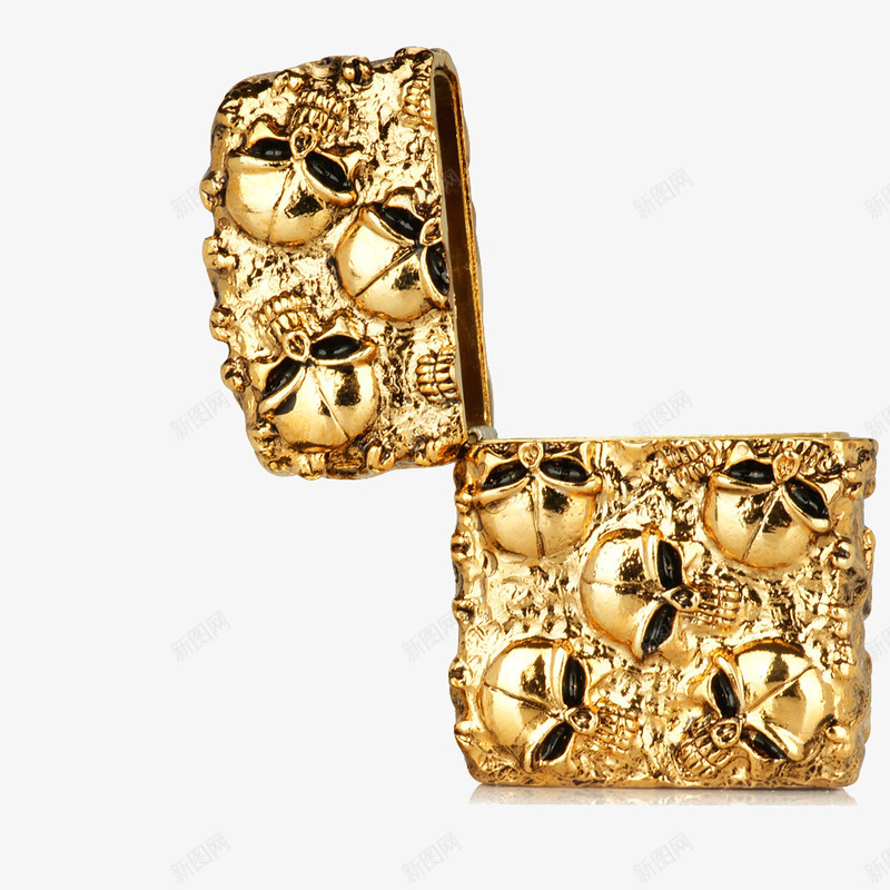 ZIPPO打火机金属金色png免抠素材_88icon https://88icon.com ZIPPO Zippo 产品实物 欧洲风 芝宝打火机 花纹 金属 金色 雕花 骷髅