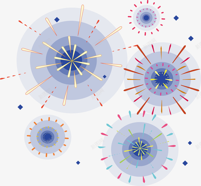放射状射线烟花png免抠素材_88icon https://88icon.com 射线 射线烟花 烟花 矢量png 线条烟花 节日烟花