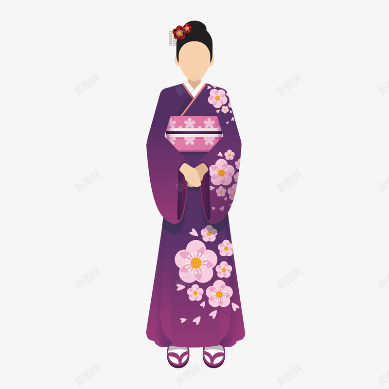 日本和服png免抠素材_88icon https://88icon.com 卡通 和服 和风花纹 日本 花纹