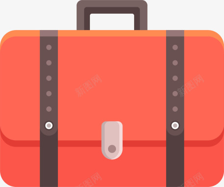 红色旅行箱世界旅游标图标图标