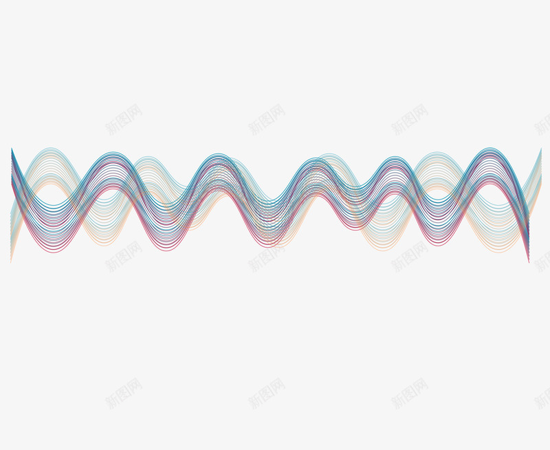 抽象声波曲线png免抠素材_88icon https://88icon.com PNG图片 声波 声波曲线 声波纹 声音 抽象 曲线 矢量素材 音频