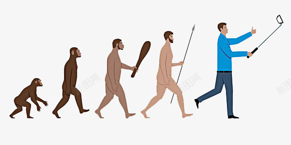 人类进化png免抠素材_88icon https://88icon.com 卡通手绘 很久很久以前 摄影 教育 照相手势 自拍杆 自拍海报 装饰