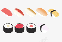 日本料理寿司插图素材