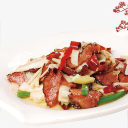 手绘饭中国风美食多汁腊肉元素高清图片