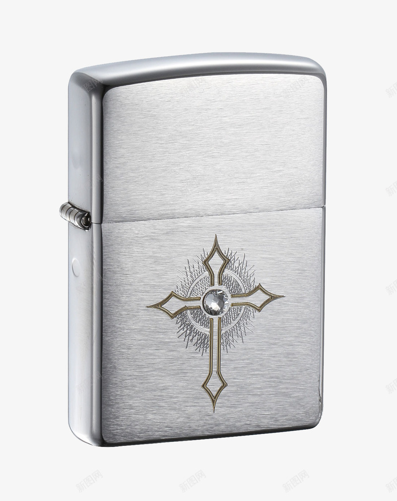 ZIPPO打火机金属镶钻png免抠素材_88icon https://88icon.com ZIPPO Zippo 产品实物 仿古银 复古 打火机 欧洲风 磨砂 花纹 英文 蚀刻镶钻十字架 金属 雕花