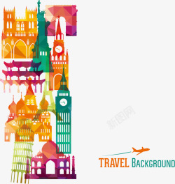 欧洲旅游广告背景素材