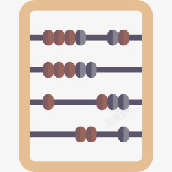 数学算盘算盘图标高清图片