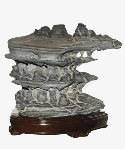 盆景石雕艺术摄影素材
