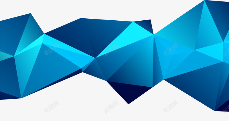 低多边形蓝色背景png免抠素材_88icon https://88icon.com 低多边形 抽象 科技 科技背景 蓝色