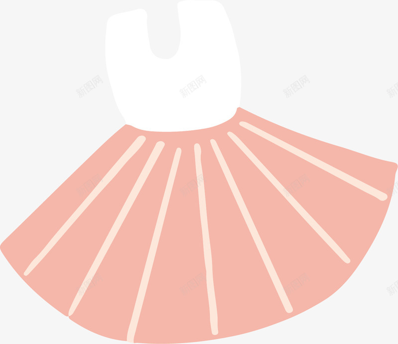 卡通粉红色裙子矢量图ai免抠素材_88icon https://88icon.com 创意 卡通手绘 抽象 粉红色 裙子 设计 矢量图