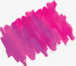 粉红色水彩涂鸦笔刷矢量图素材