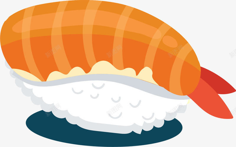 基围虾卡通寿司png免抠素材_88icon https://88icon.com 卡通寿司 卡通风格 基围虾寿司 寿司 手卷寿司 日本料理 矢量寿司