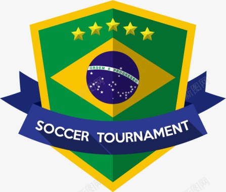 高清巴西足球欧洲杯图标矢量图图标
