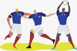 团队法国欧洲杯赛事矢量图素材