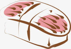 创意手绘各种美味寿司矢量图素材