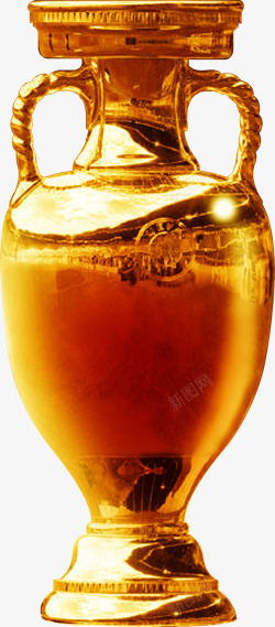 金色大瓶奖杯欧洲杯素材