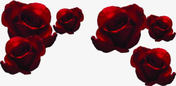 红色空心玫瑰七夕情人节素材