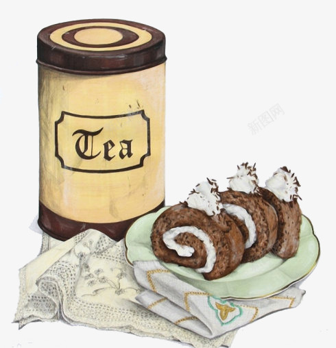 甜品png免抠素材_88icon https://88icon.com tea 彩铅画 欧洲风 盘子 装饰 陶瓷