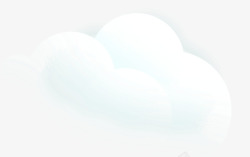 卡通天空白色云朵素材