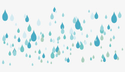 水彩雨滴矢量素材雨滴高清图片
