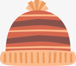 冬季多彩条纹帽子素材