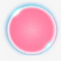 里粉红色圆被蓝极光包围素材