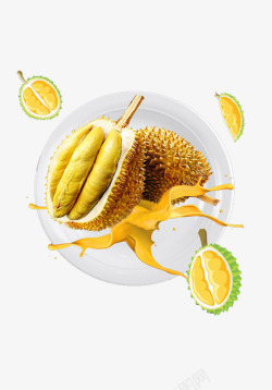 泰式榴莲缤纷水果套餐素材