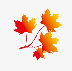 金黄色树叶素材