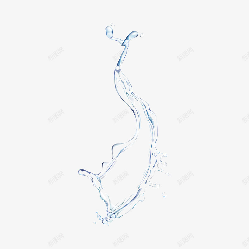 水波浪png免抠素材_88icon https://88icon.com 水 水滴 水珠 波浪 蓝色