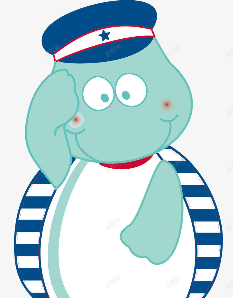 蓝色海军风小鸭子png免抠素材_88icon https://88icon.com 创意 卡通 彩色的 手绘的 条纹衫 海军风 矢量的 简单 蓝色 鸭子