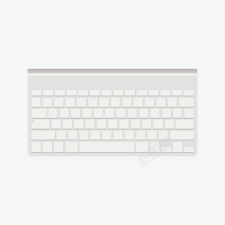 白色点击键盘矢量图素材