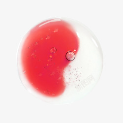 红色圆形水珠素材