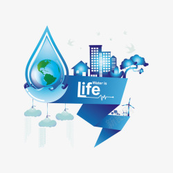 爱护水资源素材