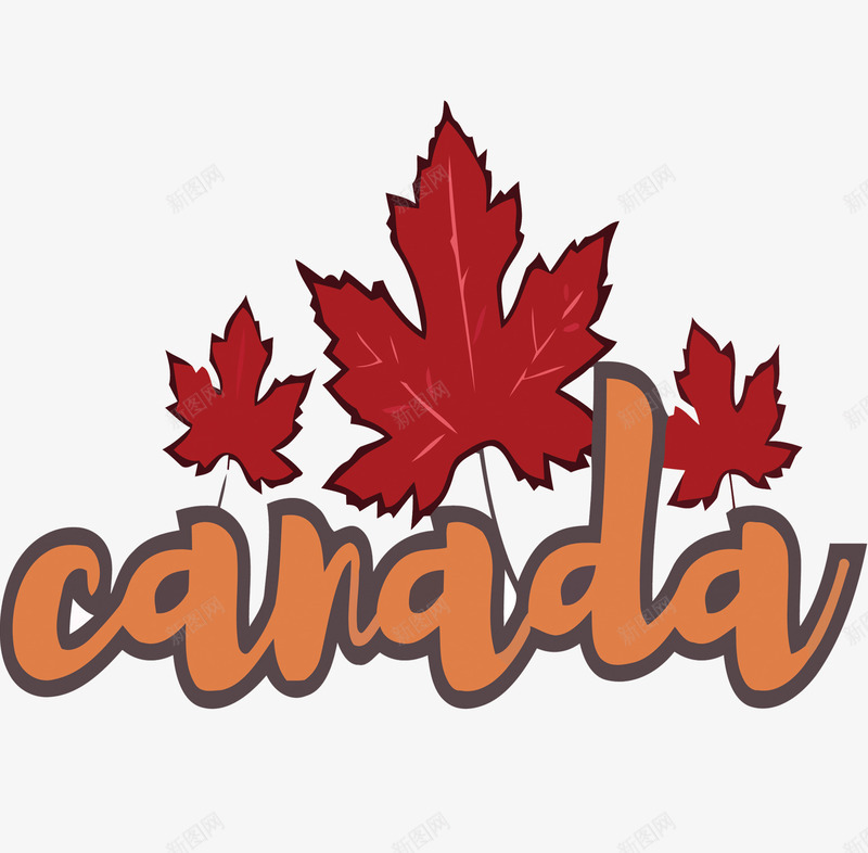 枫叶加拿大标志png免抠素材_88icon https://88icon.com 加拿大 标志 矢量标志 矢量素材 素材