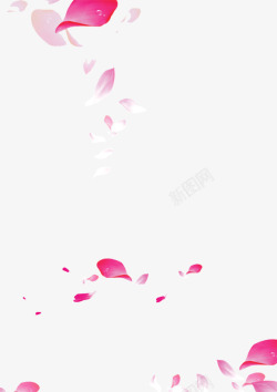 粉色花瓣首页清新装修素材