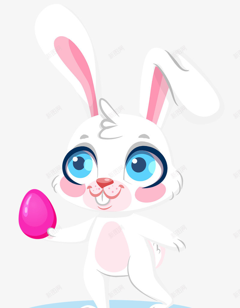 卡通复活节兔子广告psd免抠素材_88icon https://88icon.com 兔子 动物 卡通兔子 可爱 复活节广告 小兔子 节日