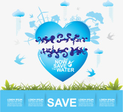 保护水资源环境保护数据化素材