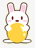 兔子中秋可爱兔子装饰图标图标
