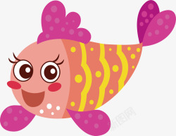 粉红色小鱼素材