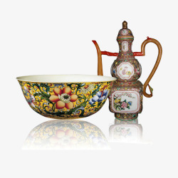 白瓷花瓶古董陶瓷瓷器高清图片