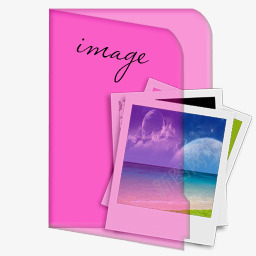 粉红透明文件夹图标image图标
