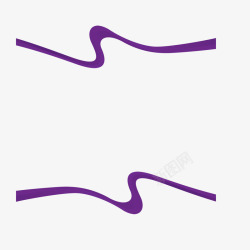 紫色彩带素材