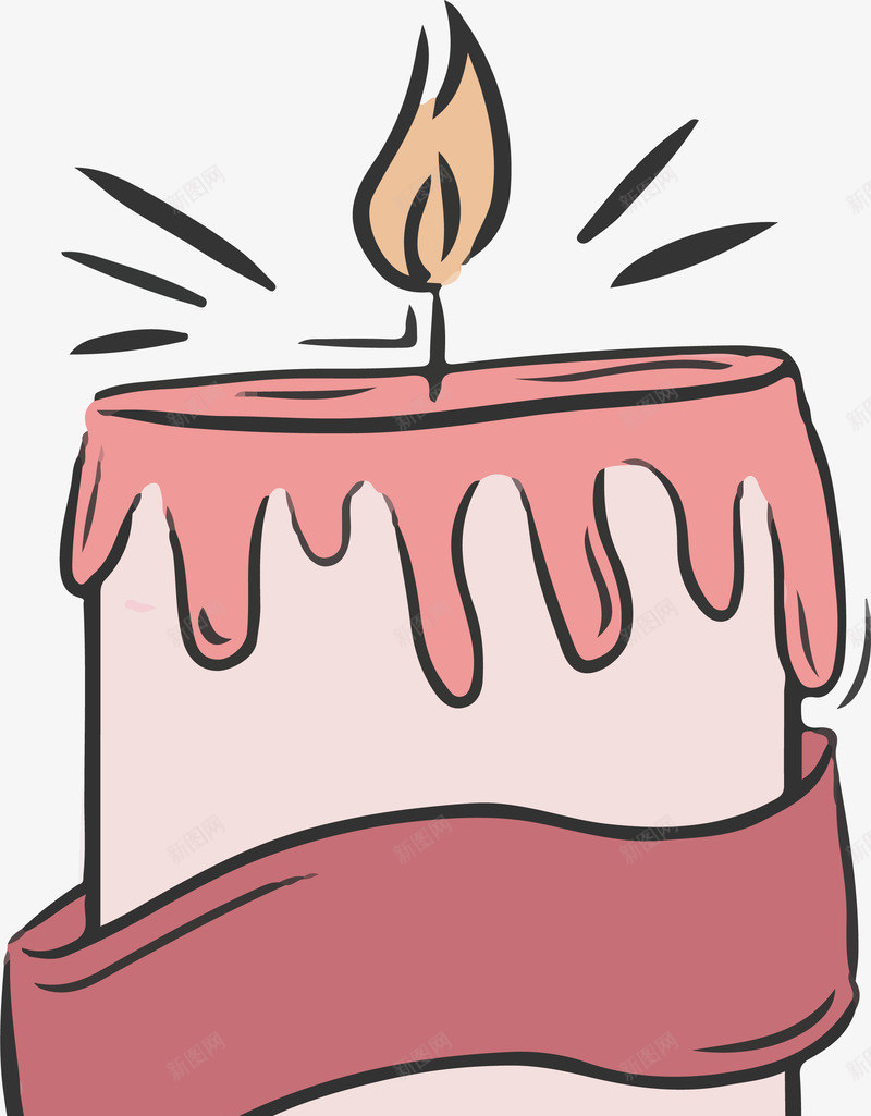 手绘燃烧的蜡烛矢量图eps免抠素材_88icon https://88icon.com 发光蜡烛 手绘蜡烛 点燃蜡烛 燃烧蜡烛 矢量png 蜡烛 矢量图
