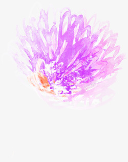 合成水彩粉红色花卉植物图案素材