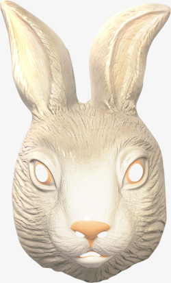 面具兔子素材