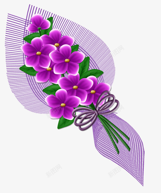 一束粉红鲜花png免抠素材_88icon https://88icon.com png 一束鲜花 装饰