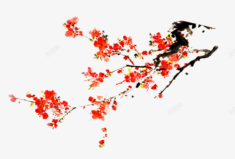 绘画梅花展板png免抠素材_88icon https://88icon.com 展板 梅花 绘画 设计